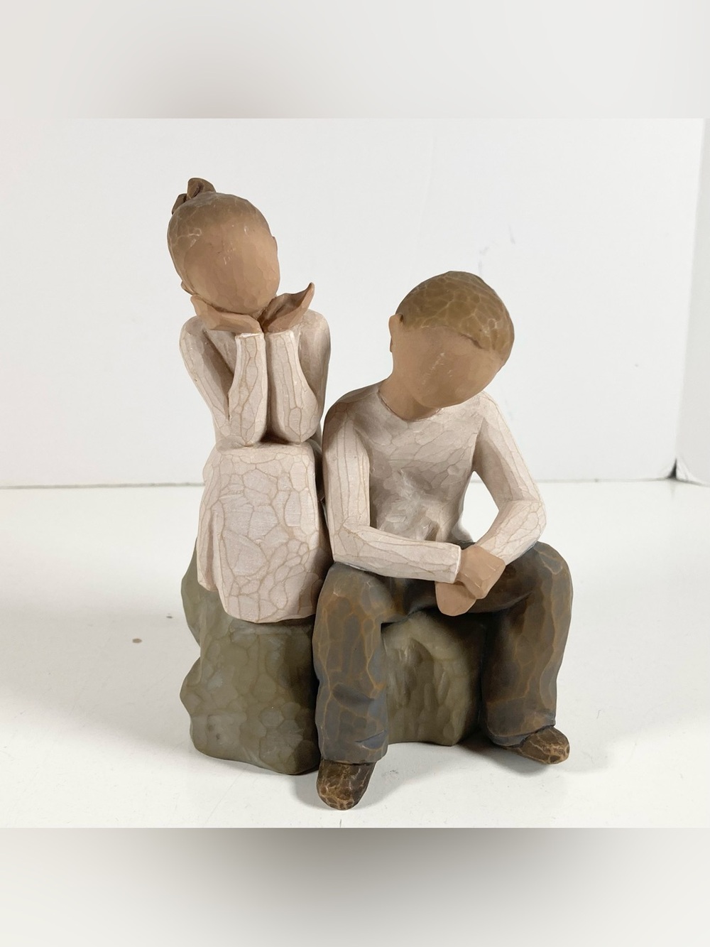 Willow Tree Brother and Sister Figure Decor